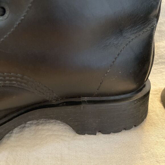 Vintage Doc Dr Martens Hiking Boots Men’s Size 6 Black DM’s Made In England 8732 main image 16
